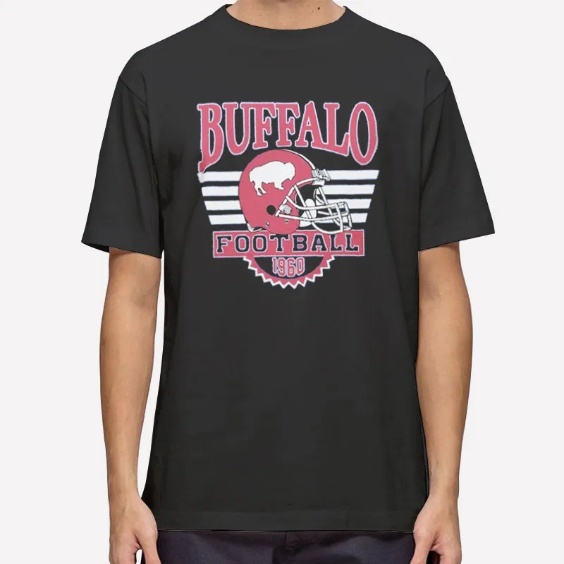 Mens T Shirt Black Vintage Throwback Buffalo Bills Sweatshirt