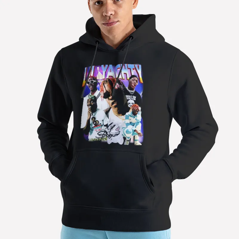 Unisex Hoodie Black Vintage Inspired Hip Hop Rnb Lil Yachty Shirt