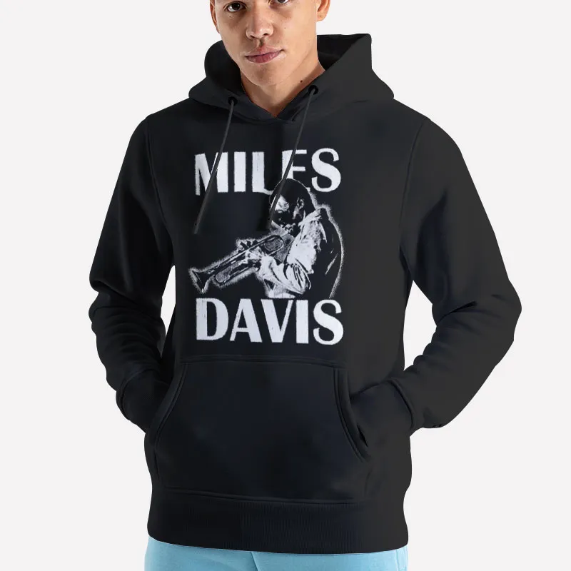 Unisex Hoodie Black Vintage Legend Miles Davis T Shirt