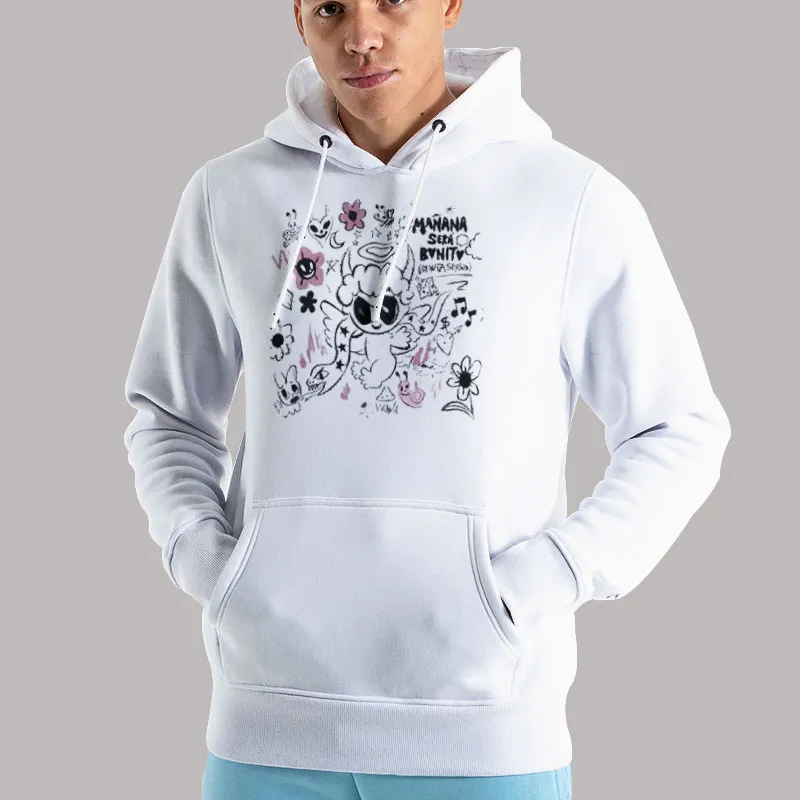 Unisex Hoodie White Manana Sera Bonito Karol G Bichota Season Sweatshirt Two Side Print