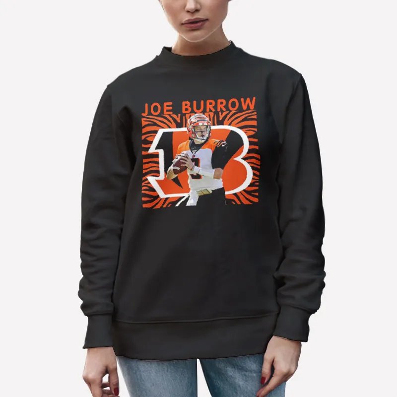 Unisex Sweatshirt Black Cincinnati Bengals Joe Burrow Tshirt