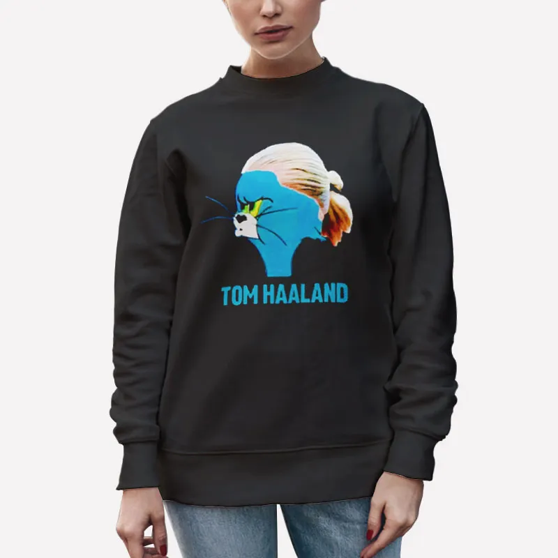 Unisex Sweatshirt Black Funny Erling Haaland Tom Meme Shirt