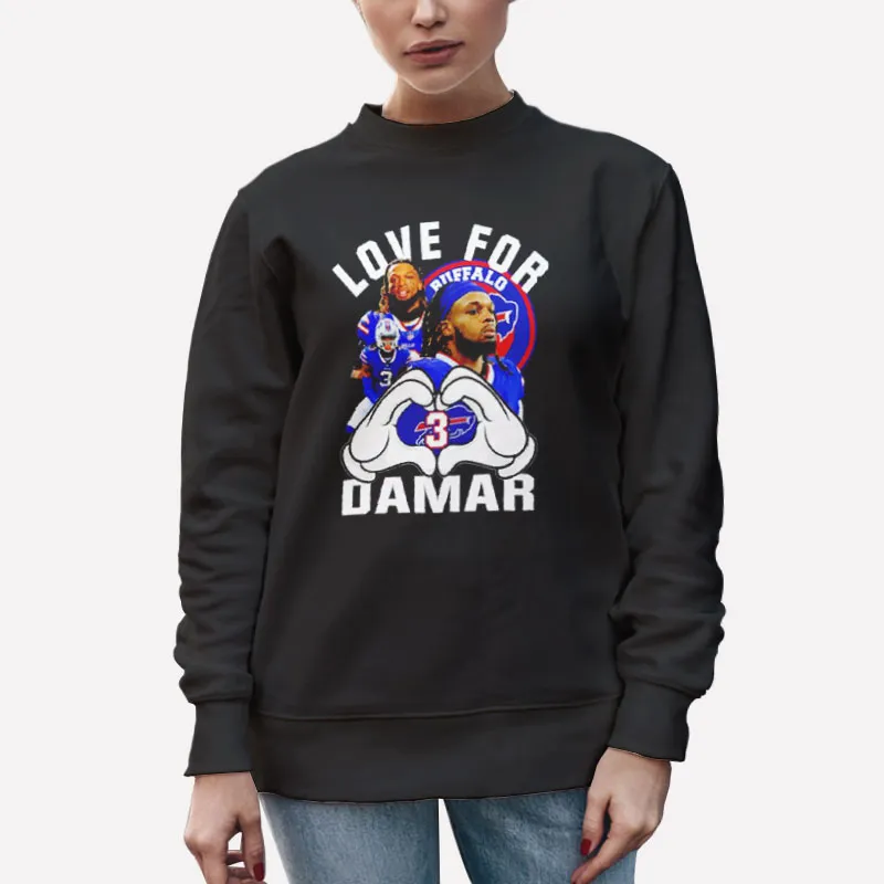Unisex Sweatshirt Black Funny Love For Damar Tshirt