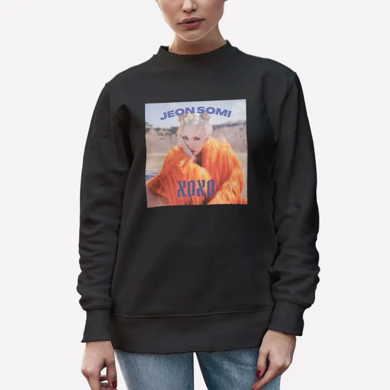 Unisex Sweatshirt Black Jeon Somi Album Xoxo Kpop Merch Shirt