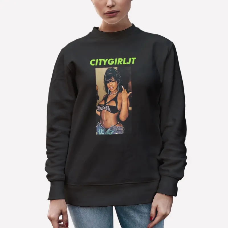 Unisex Sweatshirt Black Retro Vintage Jt Merch City Girl Shirt