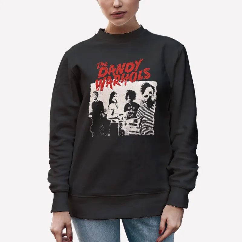 Unisex Sweatshirt Black Retro Vintage The Dandy Warhols Shirt