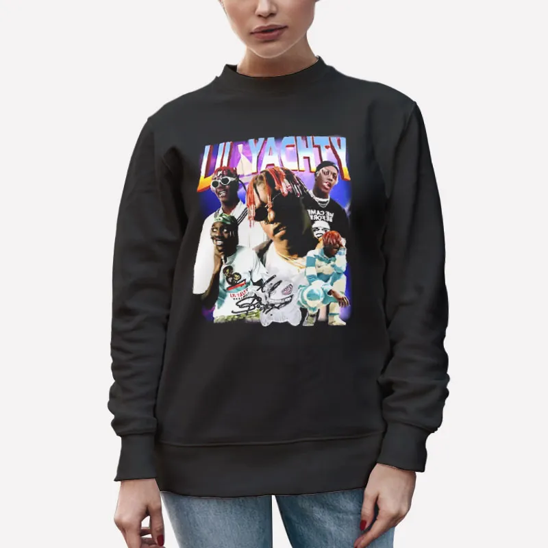 Unisex Sweatshirt Black Vintage Inspired Hip Hop Rnb Lil Yachty Shirt