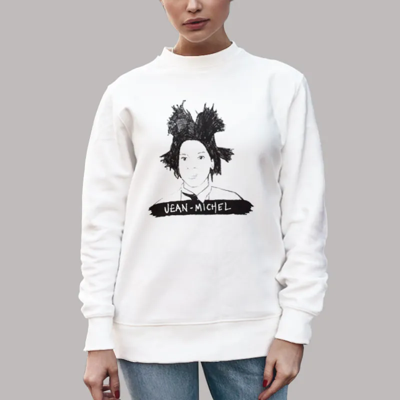 Unisex Sweatshirt White Jean Michel Jay Z Basquiat Shirt