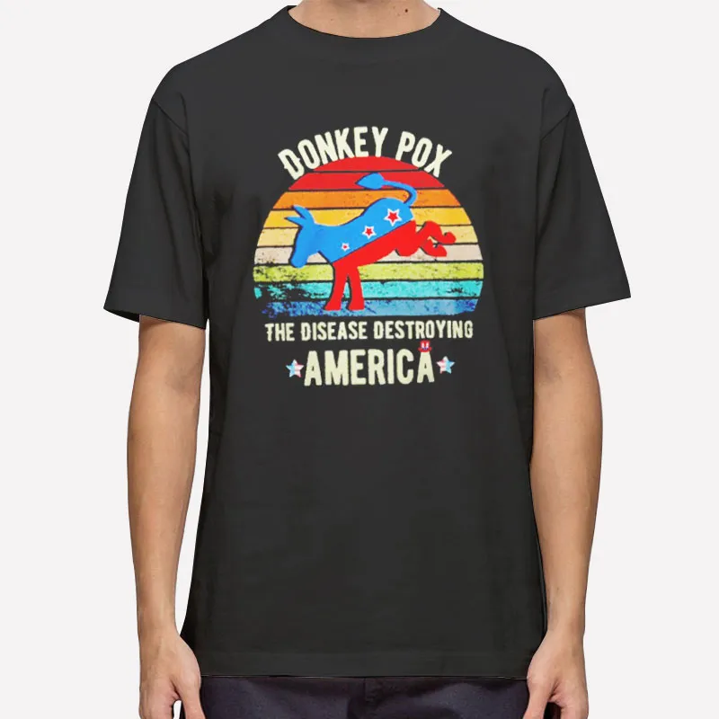 Vintage The Disease Destroying America Donkey Pox T Shirt