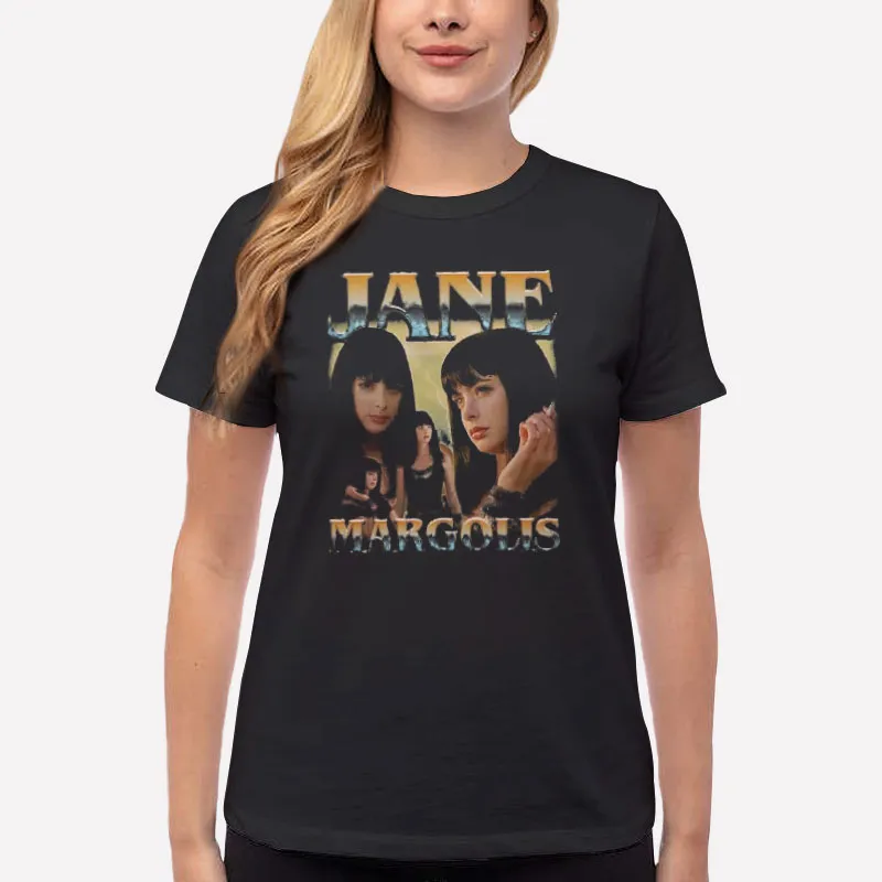 Women T Shirt Black Retro Vintage Jane Margolis Shirt