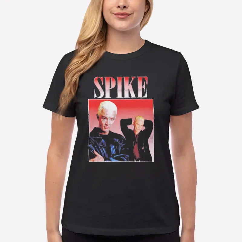 Women T Shirt Black Retro Vintage William Spike Pratt Shirt