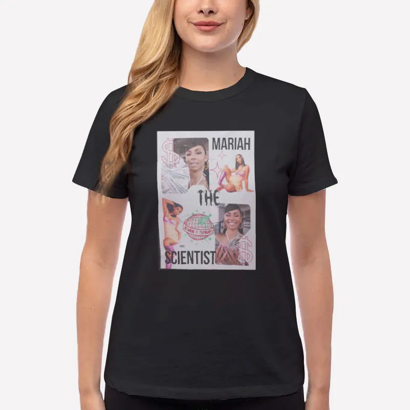 Women T Shirt Black Vintage Hip Hop Mariah The Scientist Shirt