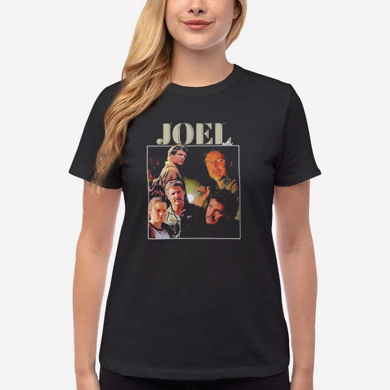 Women T Shirt Black Vintage Inspired Joel Miller T Shirt