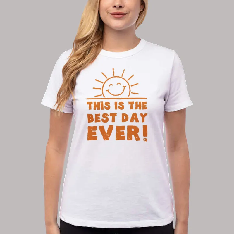 Women T Shirt White Vintage Sunshine This Is The Best Day Ever T Shirt