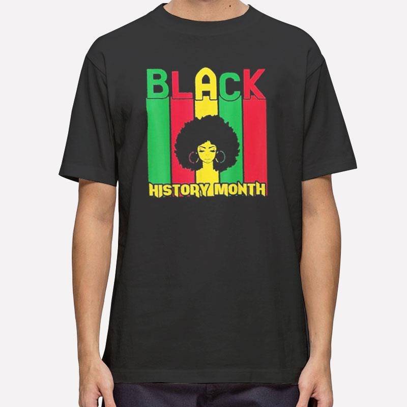 Black History Month Afro Girl African Pride Shirt