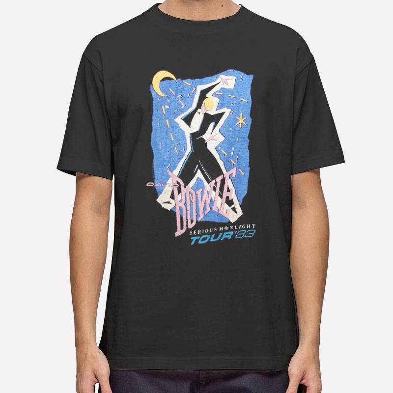 David Bowie Serious Moonlight Tour 83 T Shirt