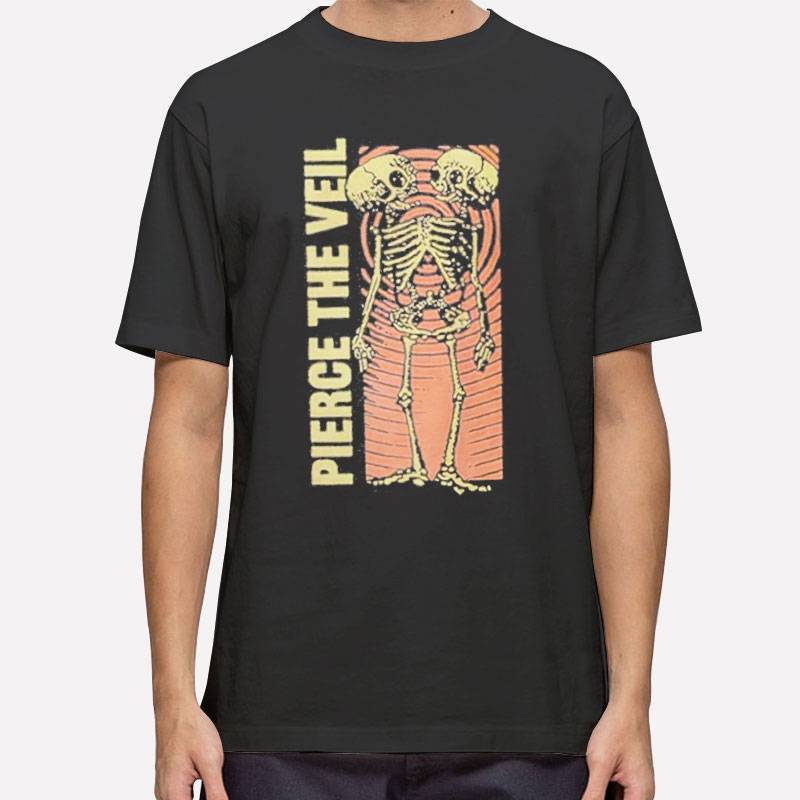 Pierce The Veil Merch Conjoined Skeleton Shirt
