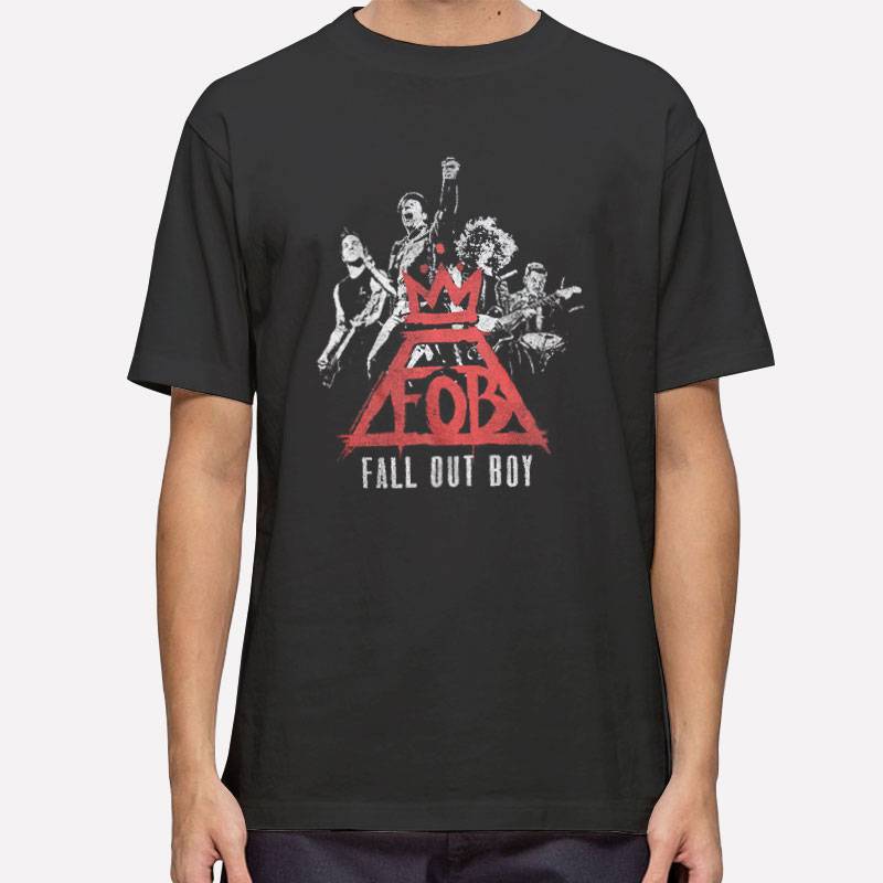 Retro Vintage Fall Out Boy Rock Band T Shirt
