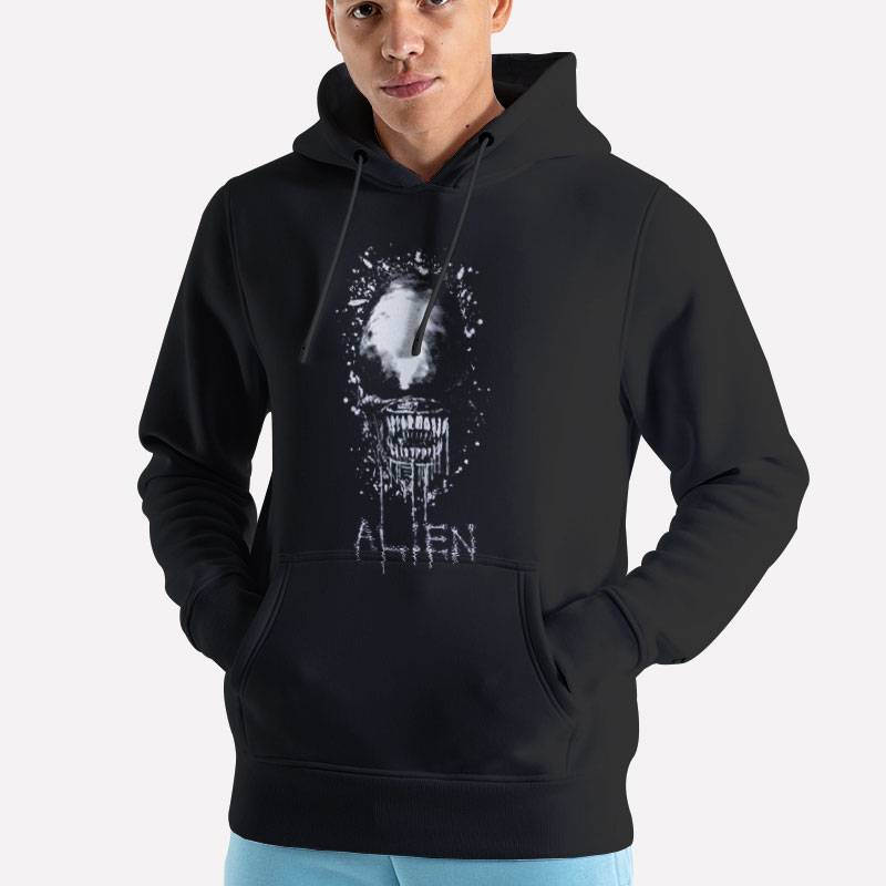 Unisex Hoodie Black Aliens Xenomorph Hr Giger Horror Nostromo Shirt