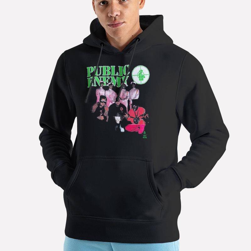 Unisex Hoodie Black Retro Public Enemy American Hip Hop T Shirt