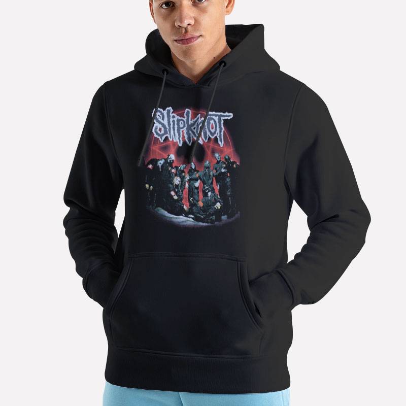Unisex Hoodie Black Retro Vintage Slipknot Heavy Metal Shirt