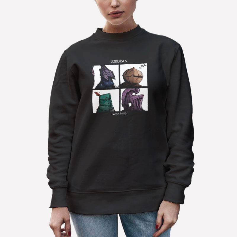 Unisex Sweatshirt Black Dark Souls Lordran Gorillaz T Shirt