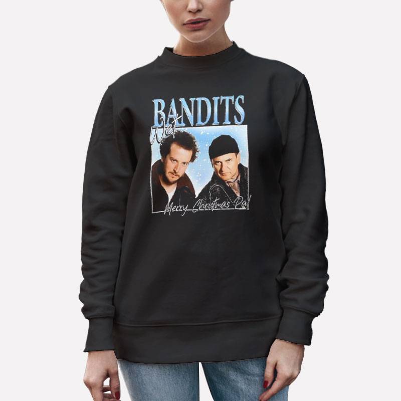 Unisex Sweatshirt Black Funny Wet Bandits Christmas T Shirt