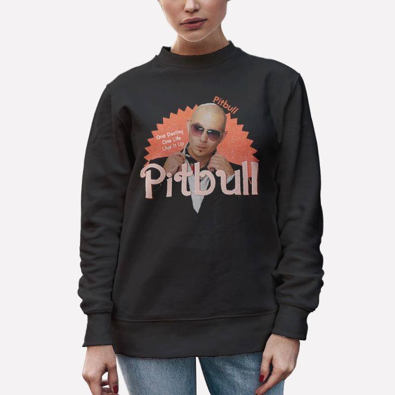 Unisex Sweatshirt Black One Destiny One Life Pitbull Rap Shirt