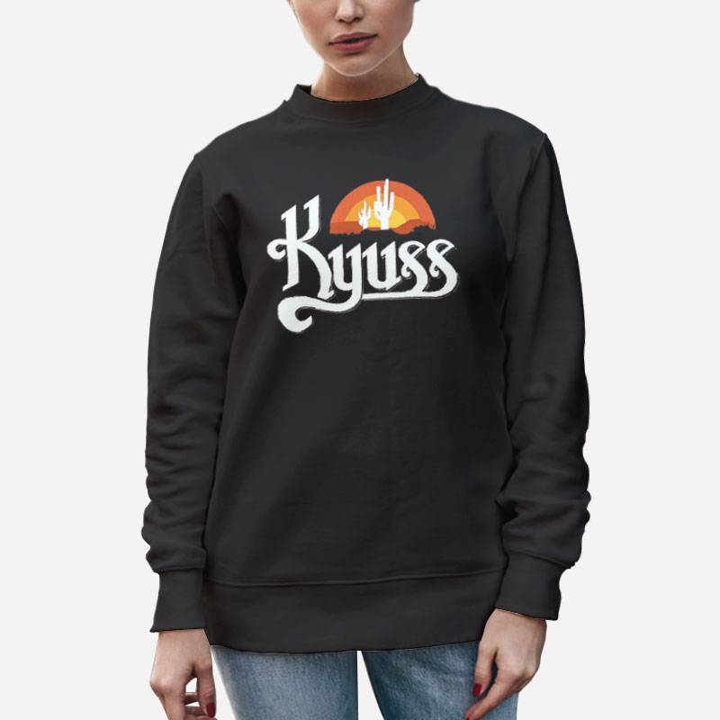 Unisex Sweatshirt Black Retro Vintage Kyuss Rock Band T Shirt