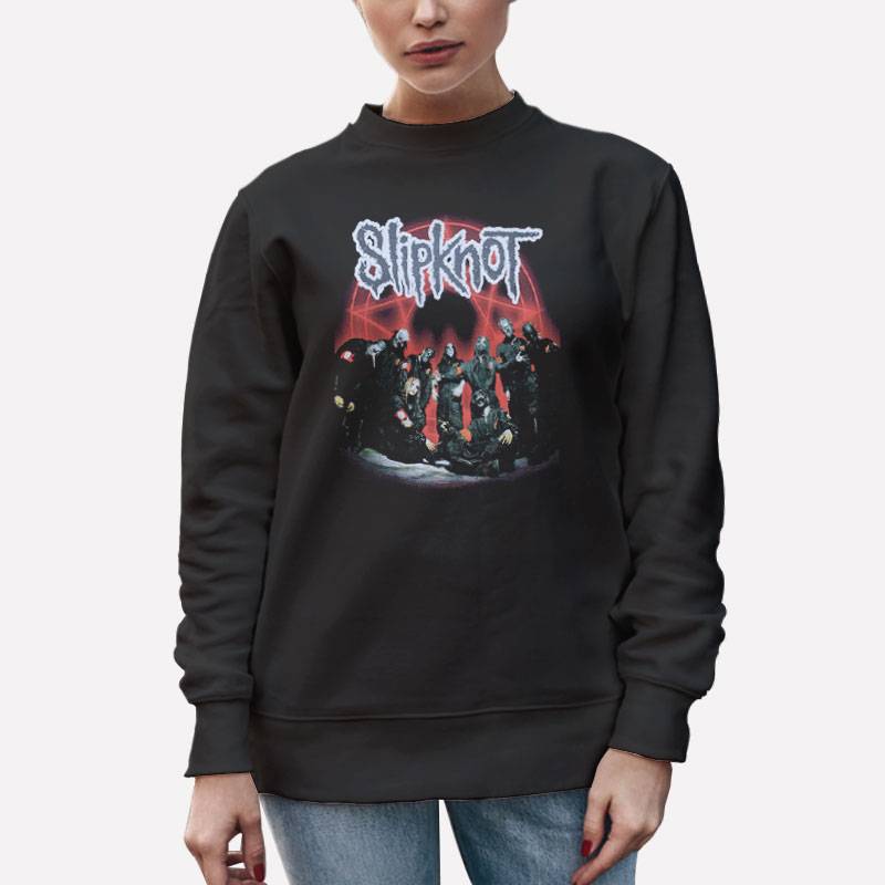 Unisex Sweatshirt Black Retro Vintage Slipknot Heavy Metal Shirt