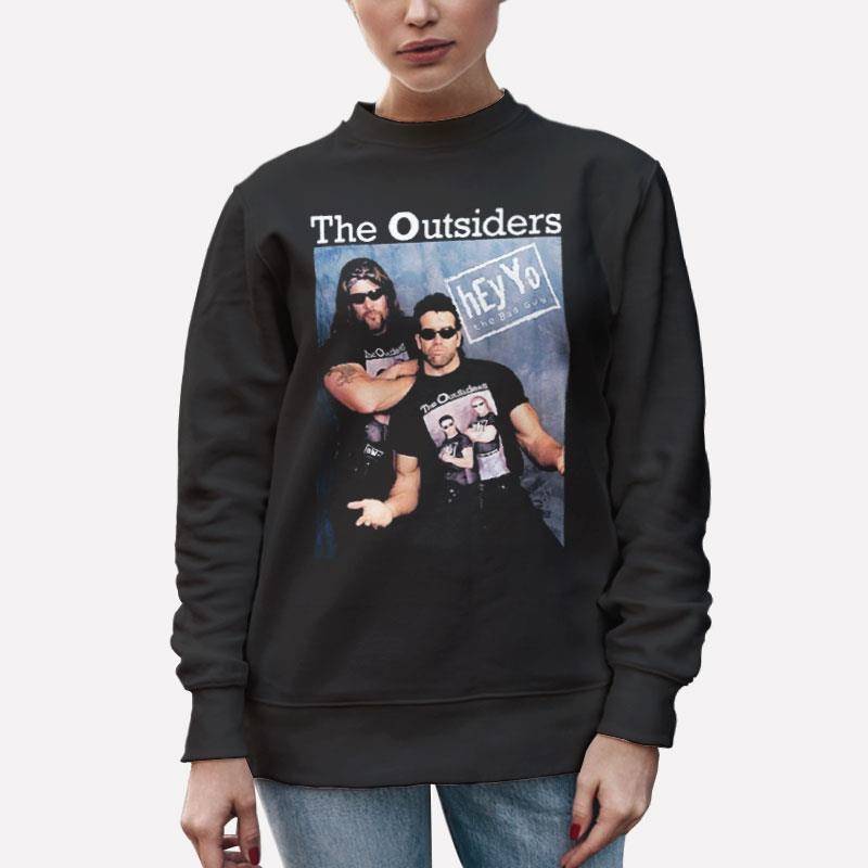 Unisex Sweatshirt Black Scott Hall Razor Ramon The Outsiders Hey Yo Rip Shirt