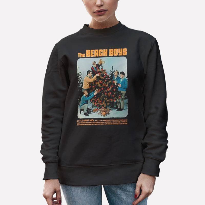 Unisex Sweatshirt Black The Beach Boys Christmas T Shirt
