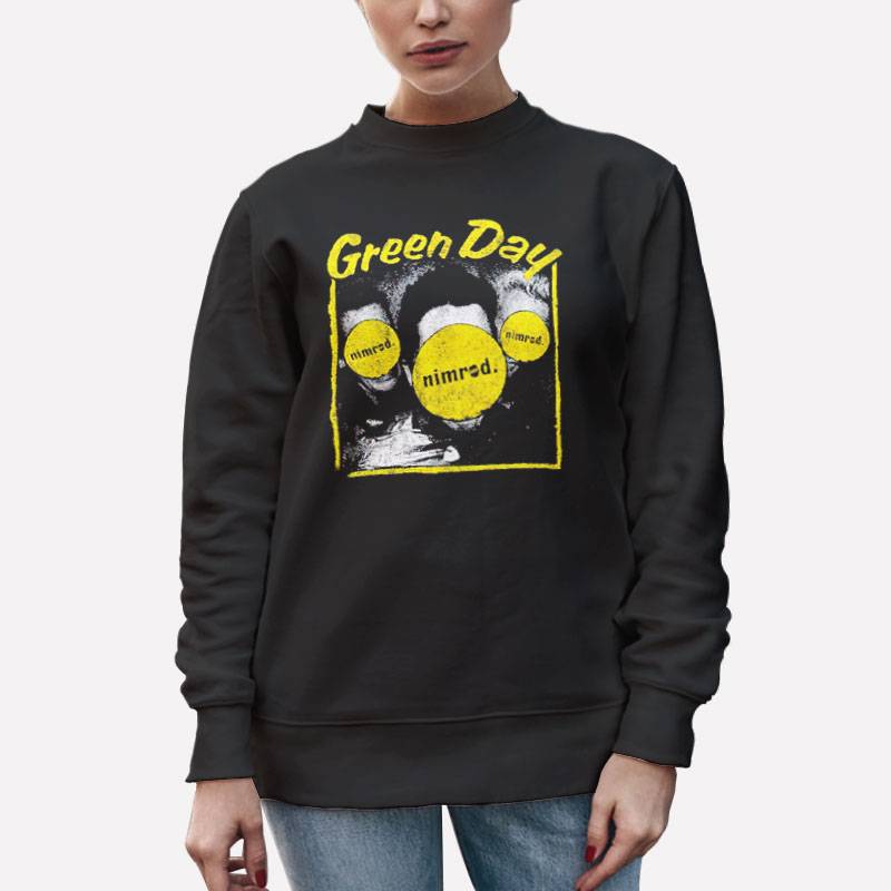 Unisex Sweatshirt Black Vintage Green Day Nimrod T Shirt