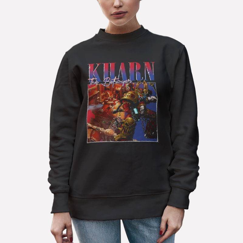 Unisex Sweatshirt Black Vintage Inspired Kharn The Betrayer Shirt