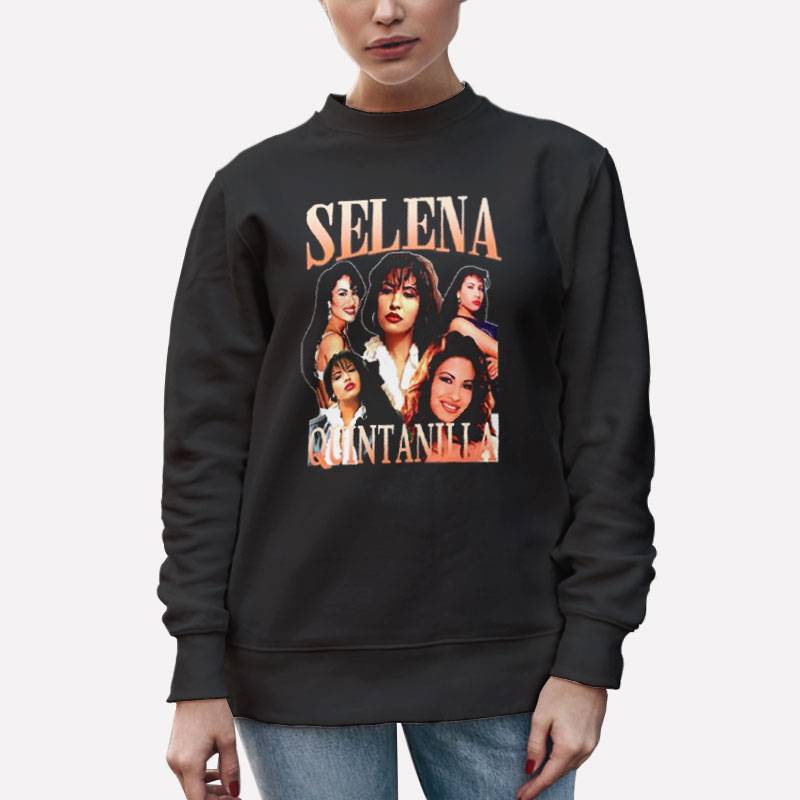 Unisex Sweatshirt Black Vintage Selena Quintanilla Como La Flor T Shirt