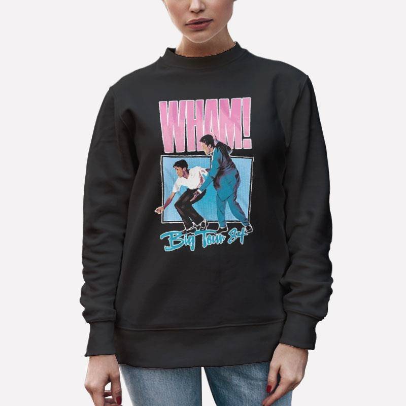 Unisex Sweatshirt Black Wham Concert Singer Big Tour 84 Shirt