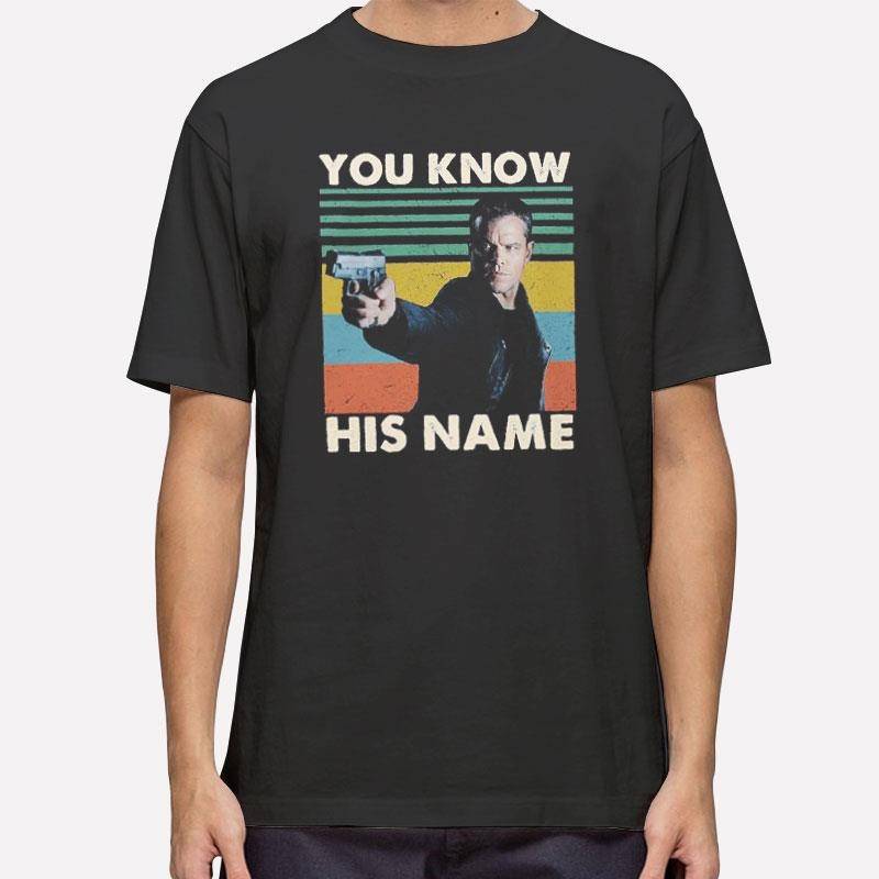 Vintage Jason Bourne You Know His Name T Shirt