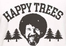 Funny Bob Ross Happy Trees Sweatshirt