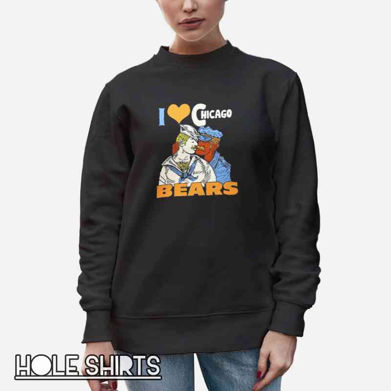 Funny Meme Gay Chicago Bears Shirt Unisex Sweatshirt Black