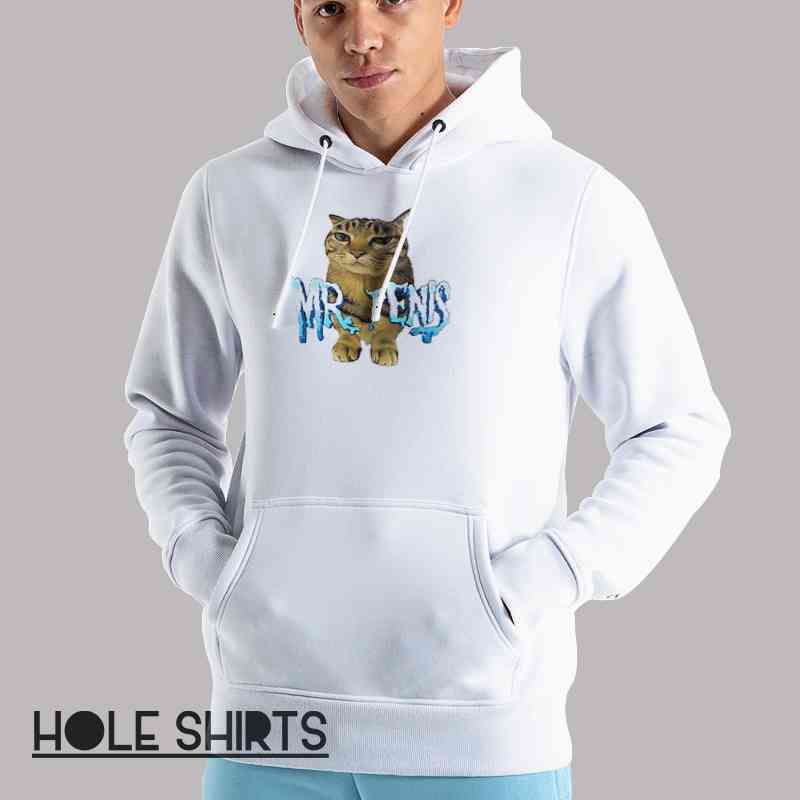 Funny Parody Mr Penis Cat Shirt Unisex Hoodie White Funny Parody Mr Penis Cat Shirt Unisex Hoodie White