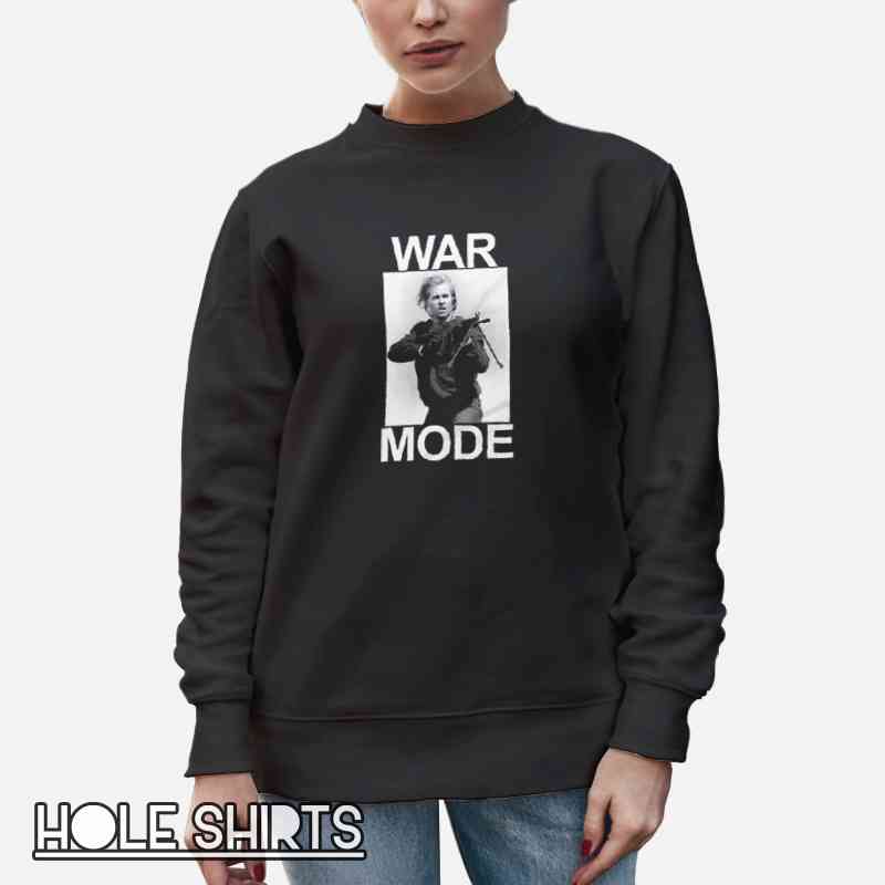 Portrait Graphic War Mode Merch Shirt Unisex Sweatshirt Black