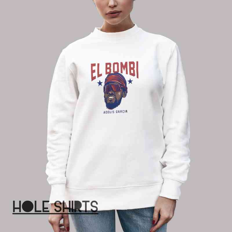 Vintage Graphic Adolis Garcia Head Shirt Unisex Sweatshirt White