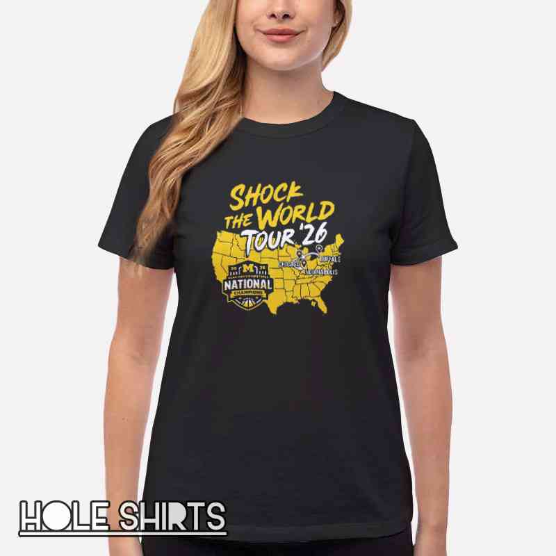 Inspired Shock The World Tour 2026 Shirt Women T Shirt Black