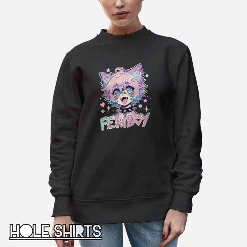 Kawaii Anime Furry Femboy Cat T Shirt Unisex Sweatshirt Black Kawaii Anime Furry Femboy Cat T Shirt Unisex Sweatshirt Black