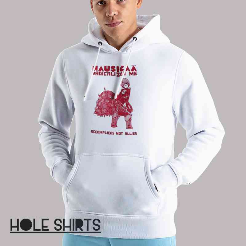 Nausicaa And Ohmu Accomplice Not Ally Tee Shirt Unisex Hoodie White Nausicaa And Ohmu Accomplice Not Ally Tee Shirt Unisex Hoodie White