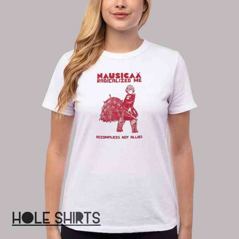 Nausicaa And Ohmu Accomplice Not Ally Tee Shirt Women T Shirt White