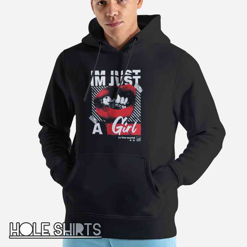 Retro Im Just A Girl In The World Shirt Unisex Hoodie Black Retro Im Just A Girl In The World Shirt Unisex Hoodie Black