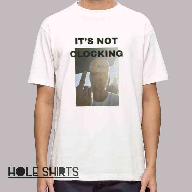 Vintage Photo Jb It’s Not Clocking Shirt with retro photo design, pop culture graphic tee, vintage aesthetic t-shirt for fans of iconic quotes and stylish streetwear