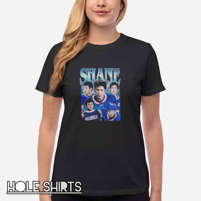Vintage Shane Hollander Queer Hockey Shirt Women T Shirt Black