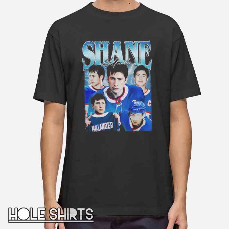 Vintage Shane Hollander queer hockey shirt with retro graphic design, LGBTQ hockey apparel, sports fan tee, inclusive pride clothing, nostalgic athletic style t-shirt